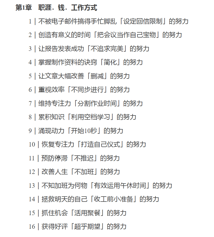 《正确努力法：解锁高效人生的100个关键》（简中版）作者：野村礼雄 【pdf】【27.3M】