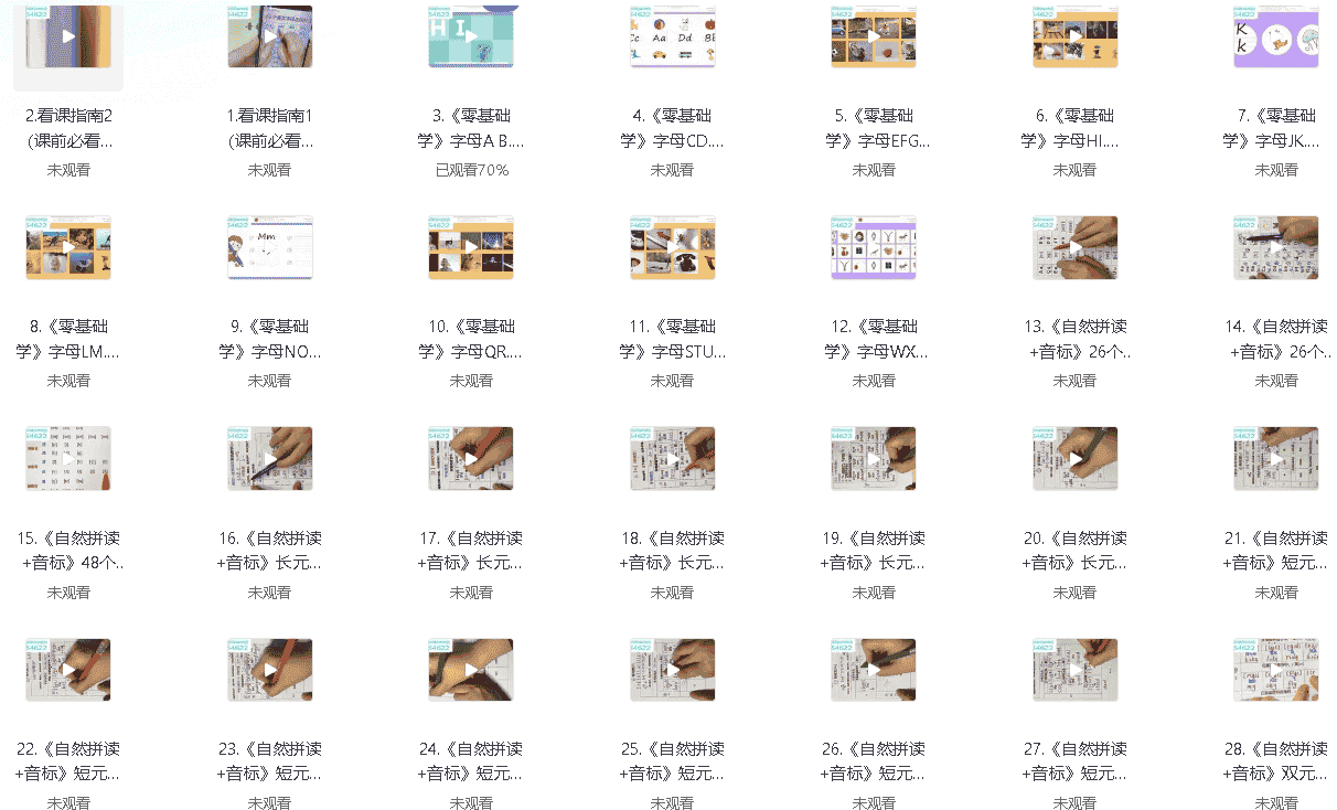 Yoyo老师小学英语全套视频课程168集全【66.8GB】