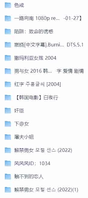 18襟大尺读 福利电影合集 1080P 简体中字（持续更新版）（363.3G）