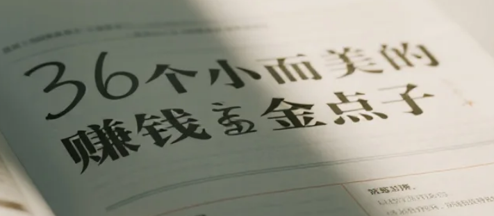 【课程】36个小而美的赚钱金点子：告别死工资，轻松月入5万 mp4 [1.6GB]